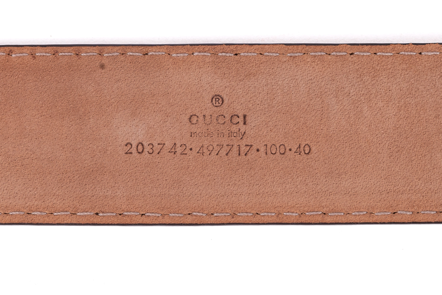 Bronze Leather Buckle Belt EU 40