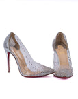 Christian Louboutin Crinkled Leather Degrastrass Pumps