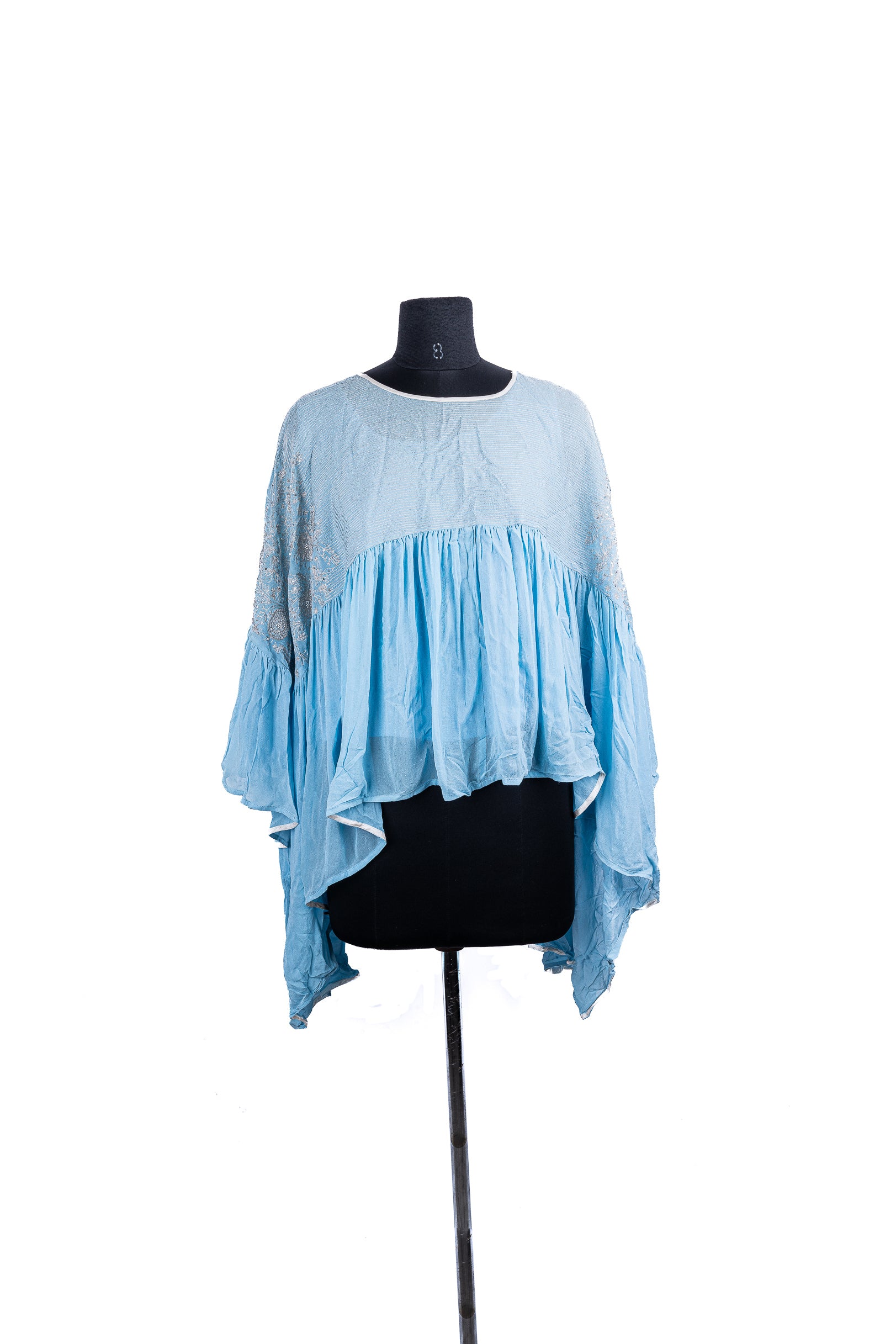 Pankaj & Nidhi Blue Georgette Kurta
