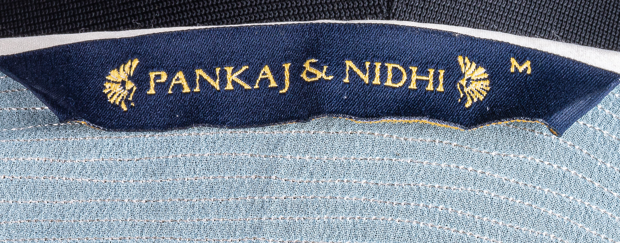 Pankaj & Nidhi Blue Georgette Kurta