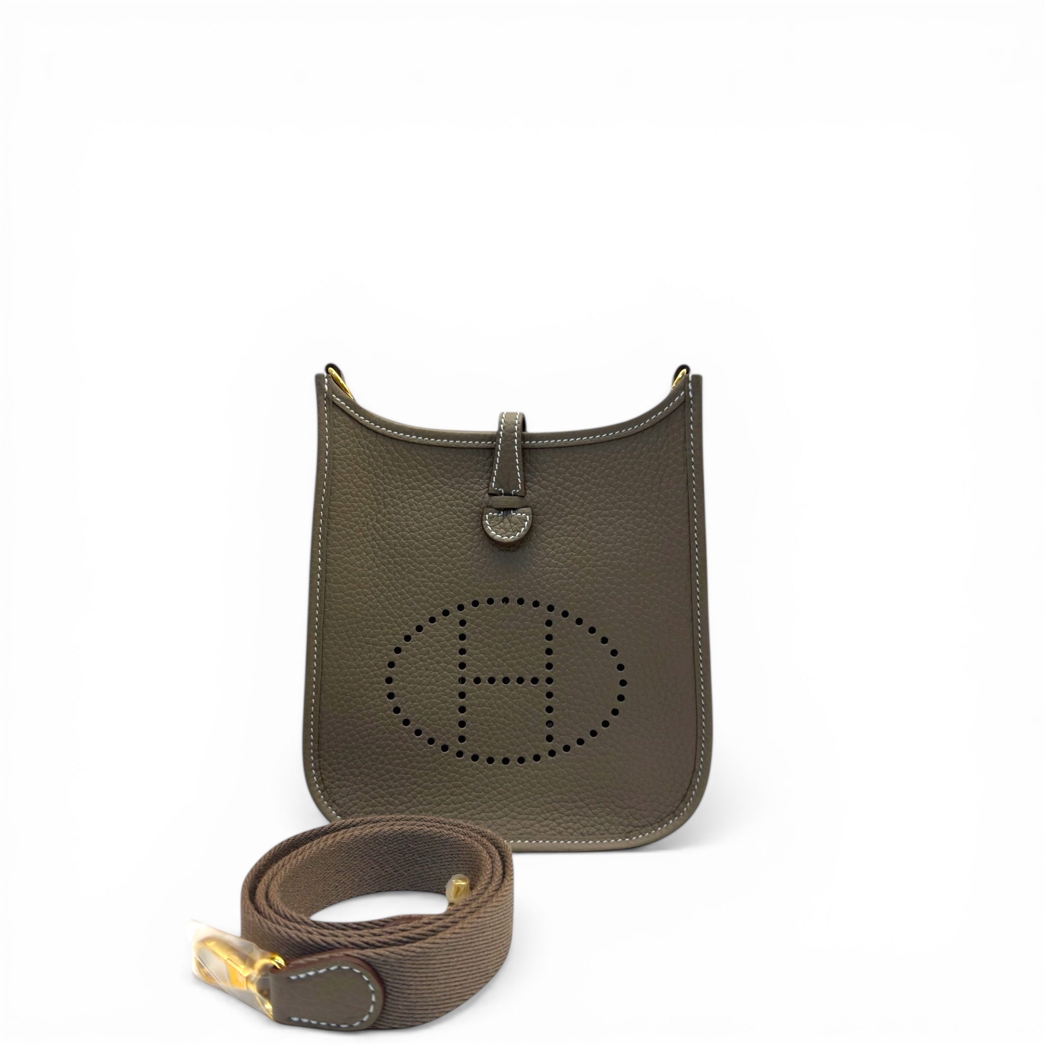 Hermès Evelyne 16 TPM Etoupe Taurillon Clemence GHW