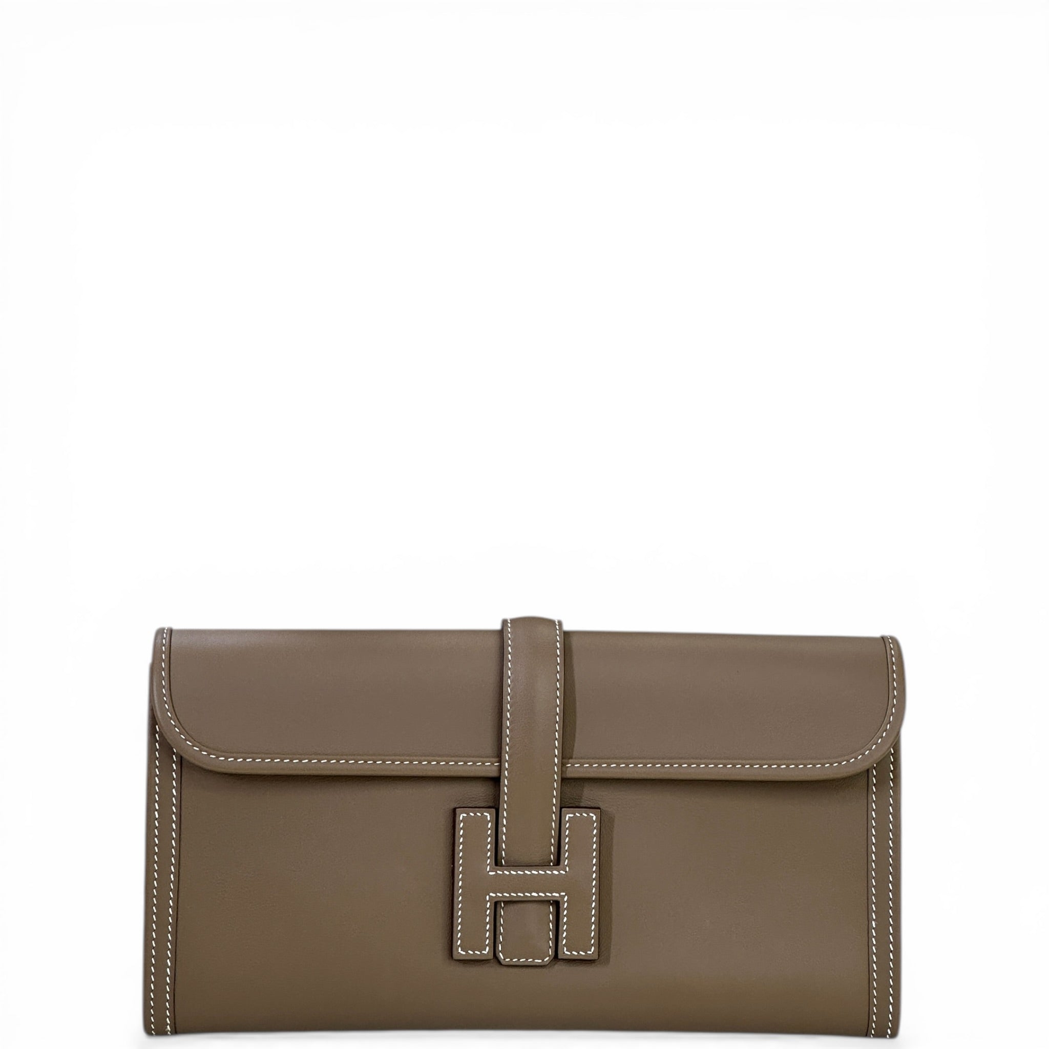 Hermès Jige Elan 29 Clutch Etoupe Swift