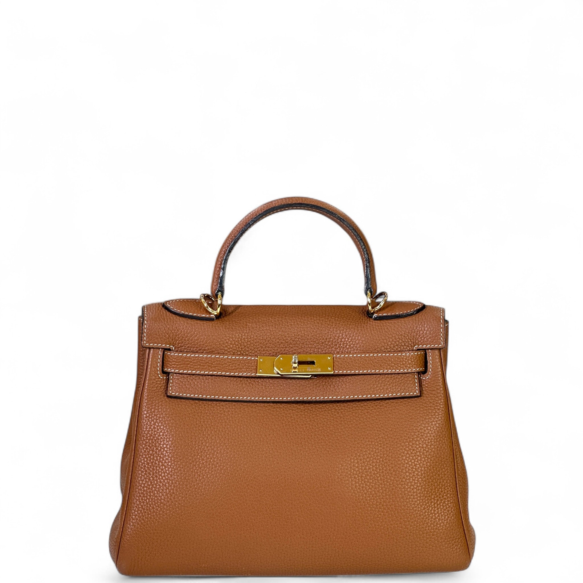 Hermès Kelly 28 Retourne Gold Togo GHW