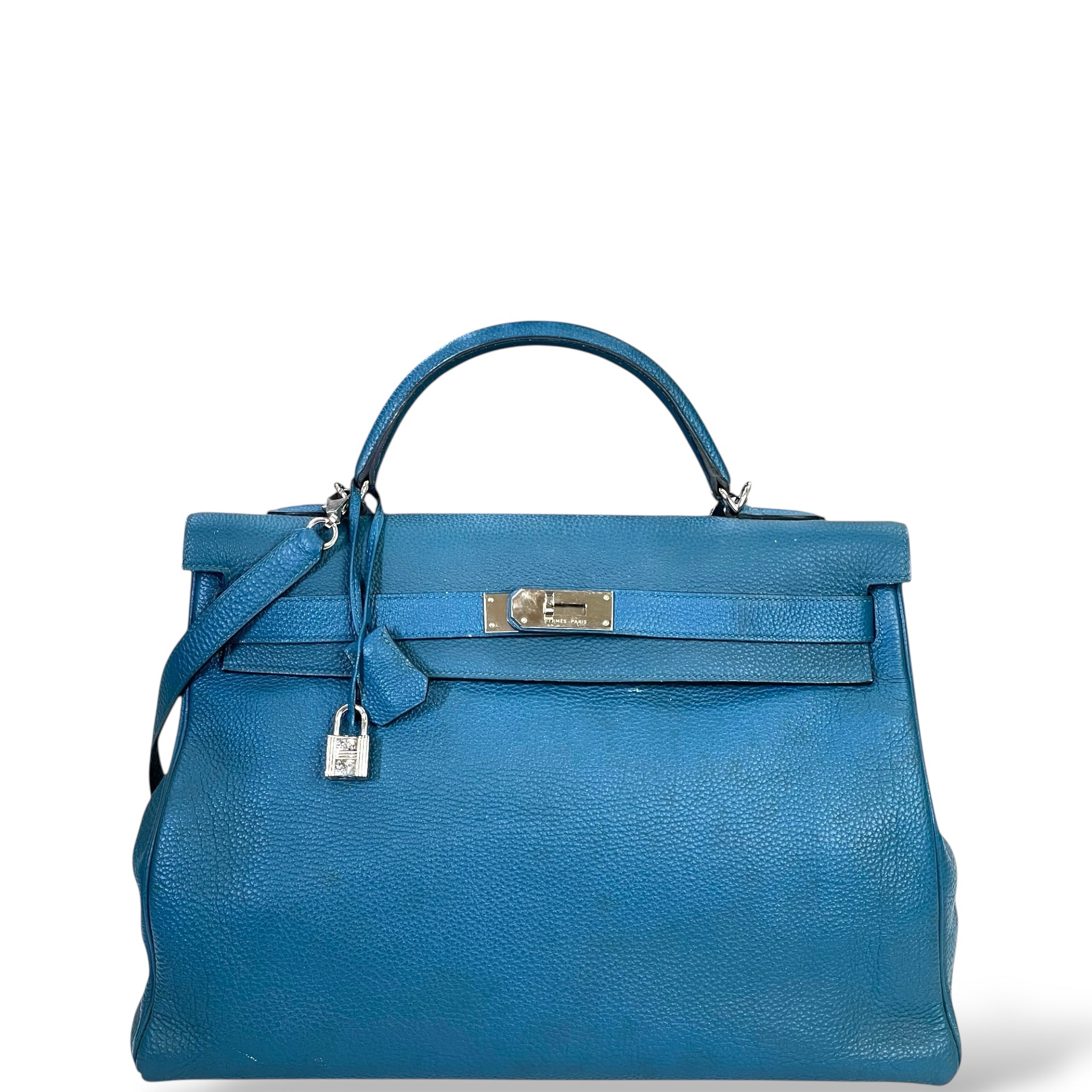 Hermès Kelly 40 Blue Togo PHW