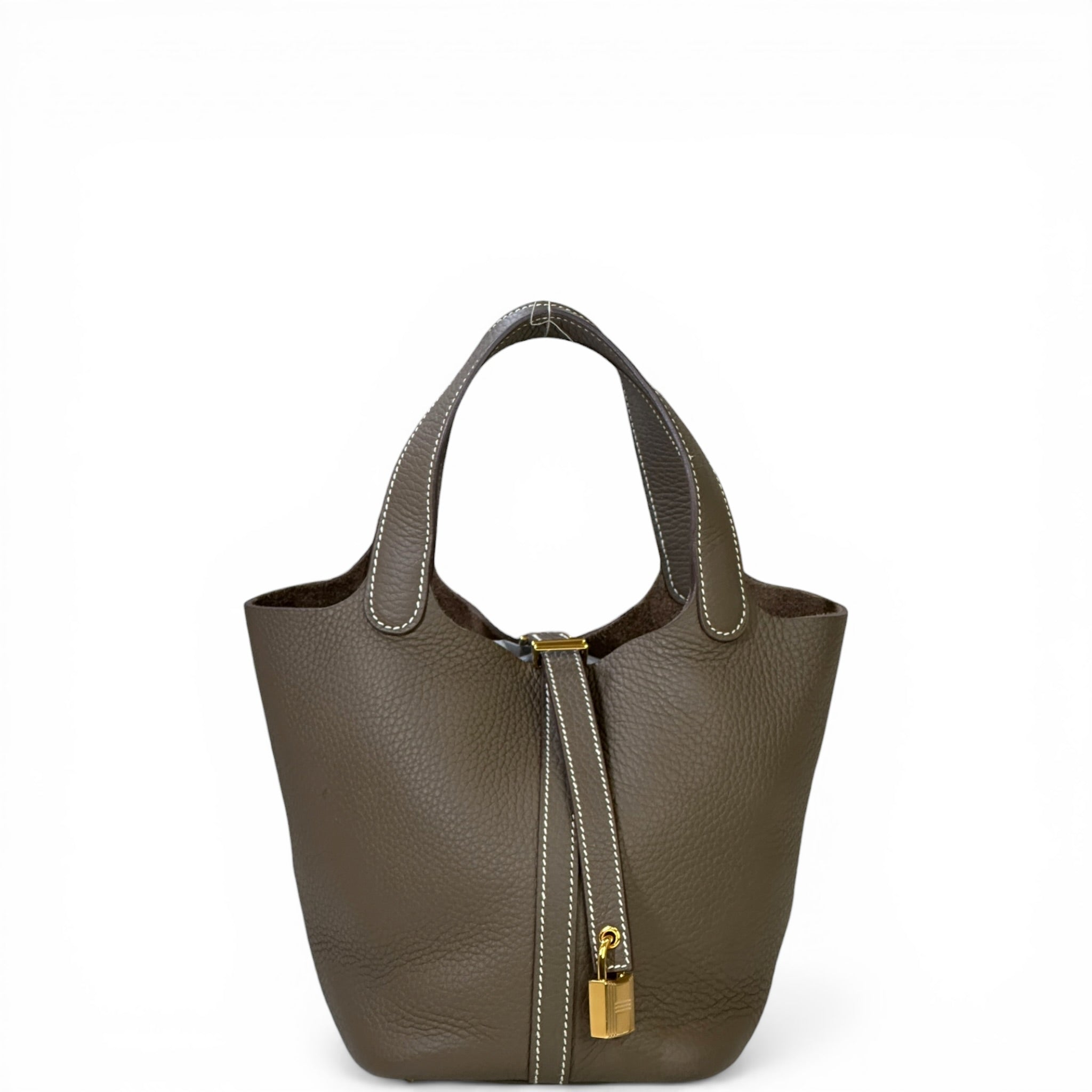 Hermès Picotin Lock 18 Etoupe GHW