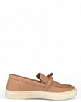 Hermes Beige Leather Game Slip on Loafers EU 38.5