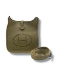 Hermes Mini Evelyne Poussiere Palladium Hardware
