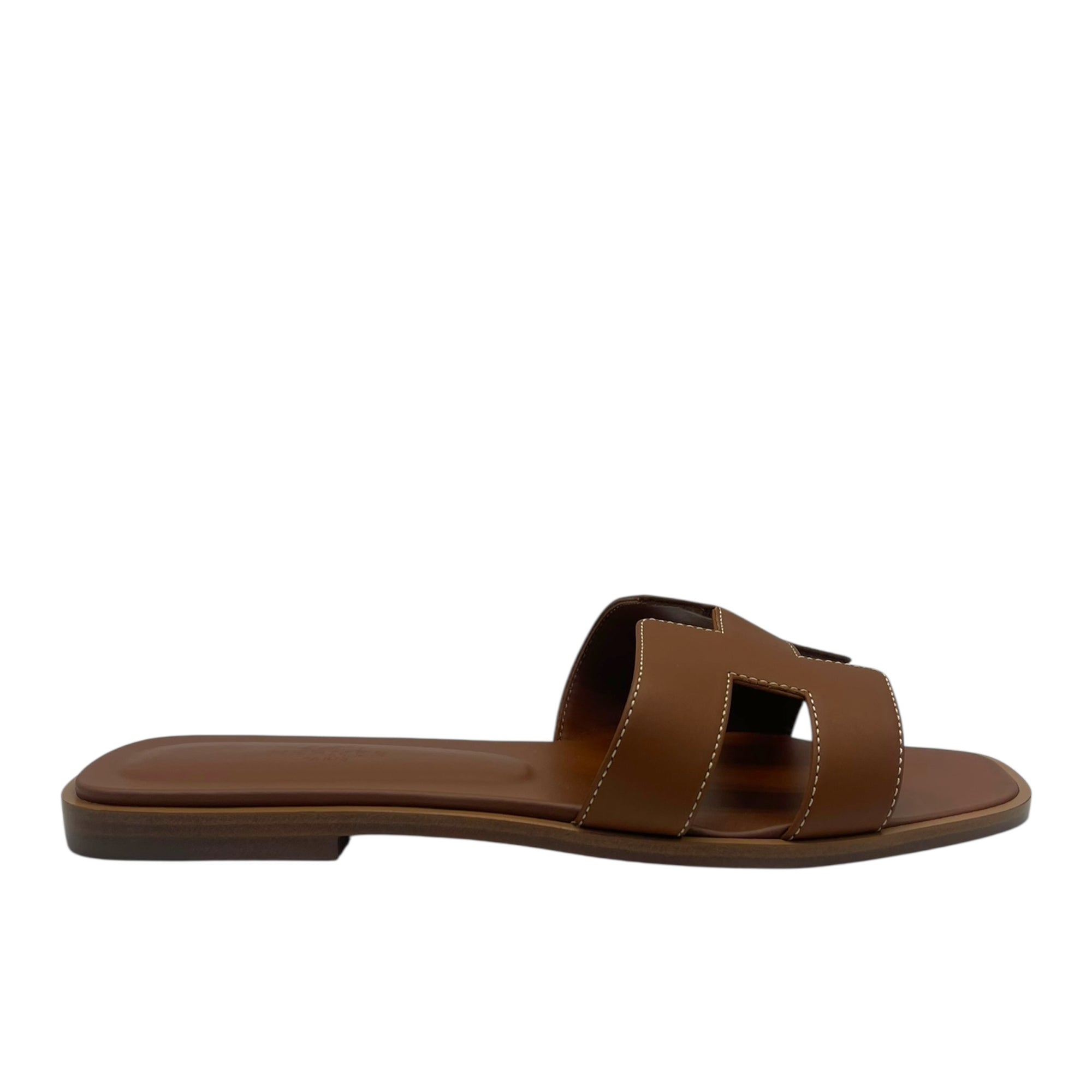 Hermes Oran Leather Sandals EU 38.5