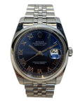 Blue Roman Datejust Steel Mens Watch