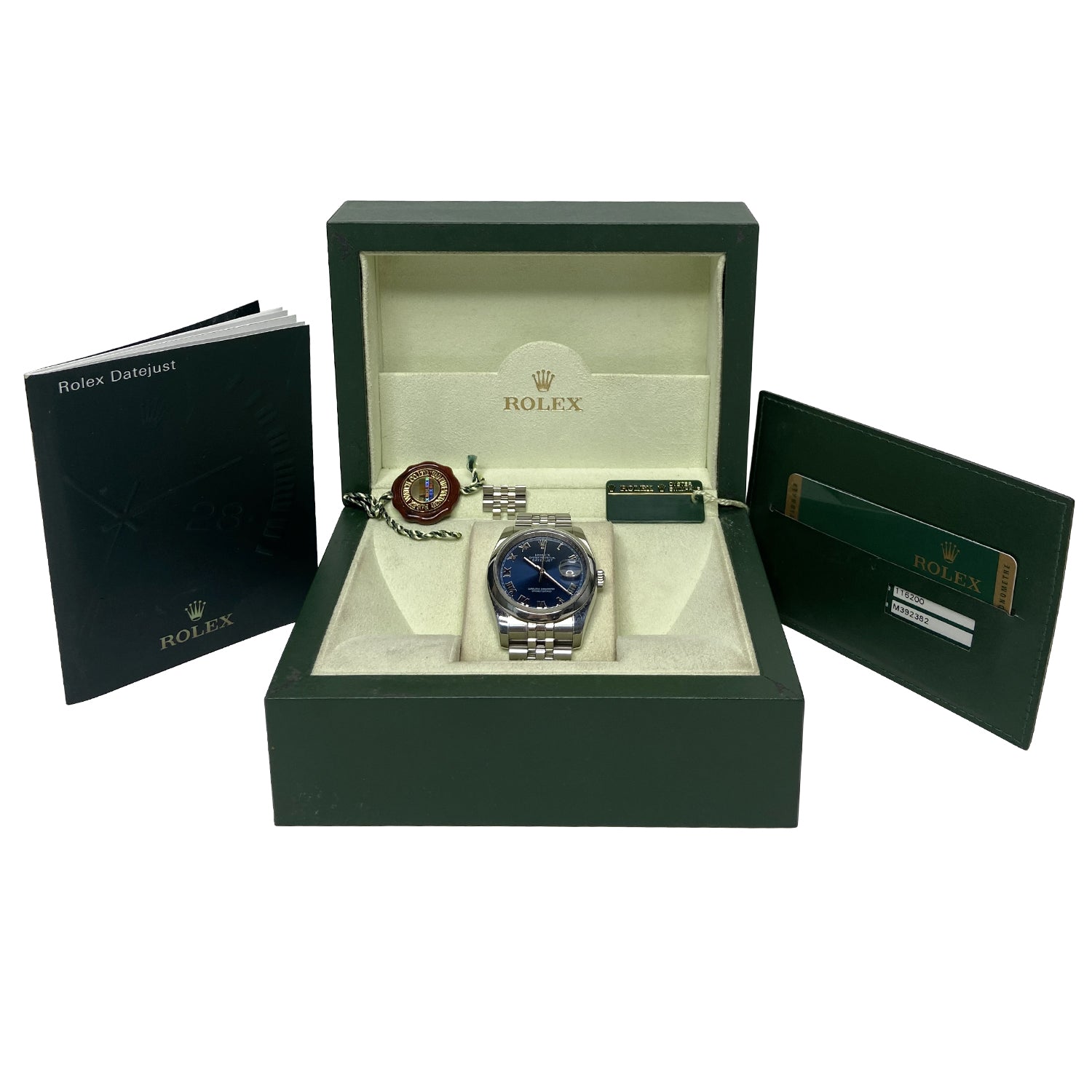 Blue Roman Datejust Steel Mens Watch