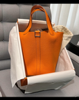 Hermes Picotin 18 Orange PHW