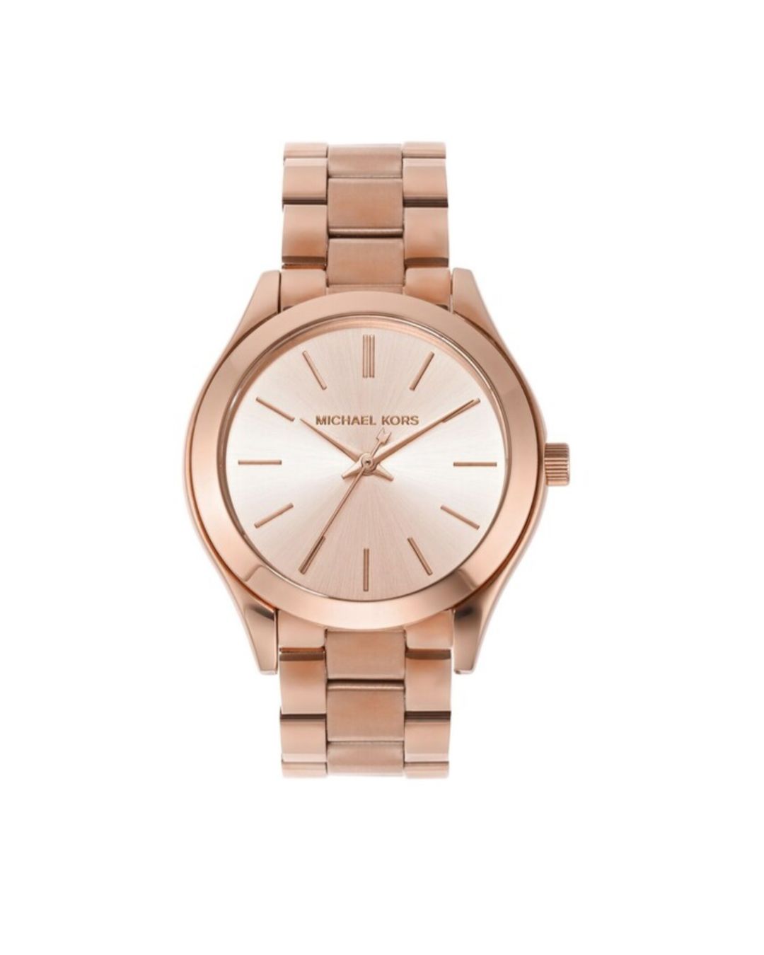 Michael Kors Slim Runway Rose Gold Stainless Steel Strap 3513 Mini Analog Watch