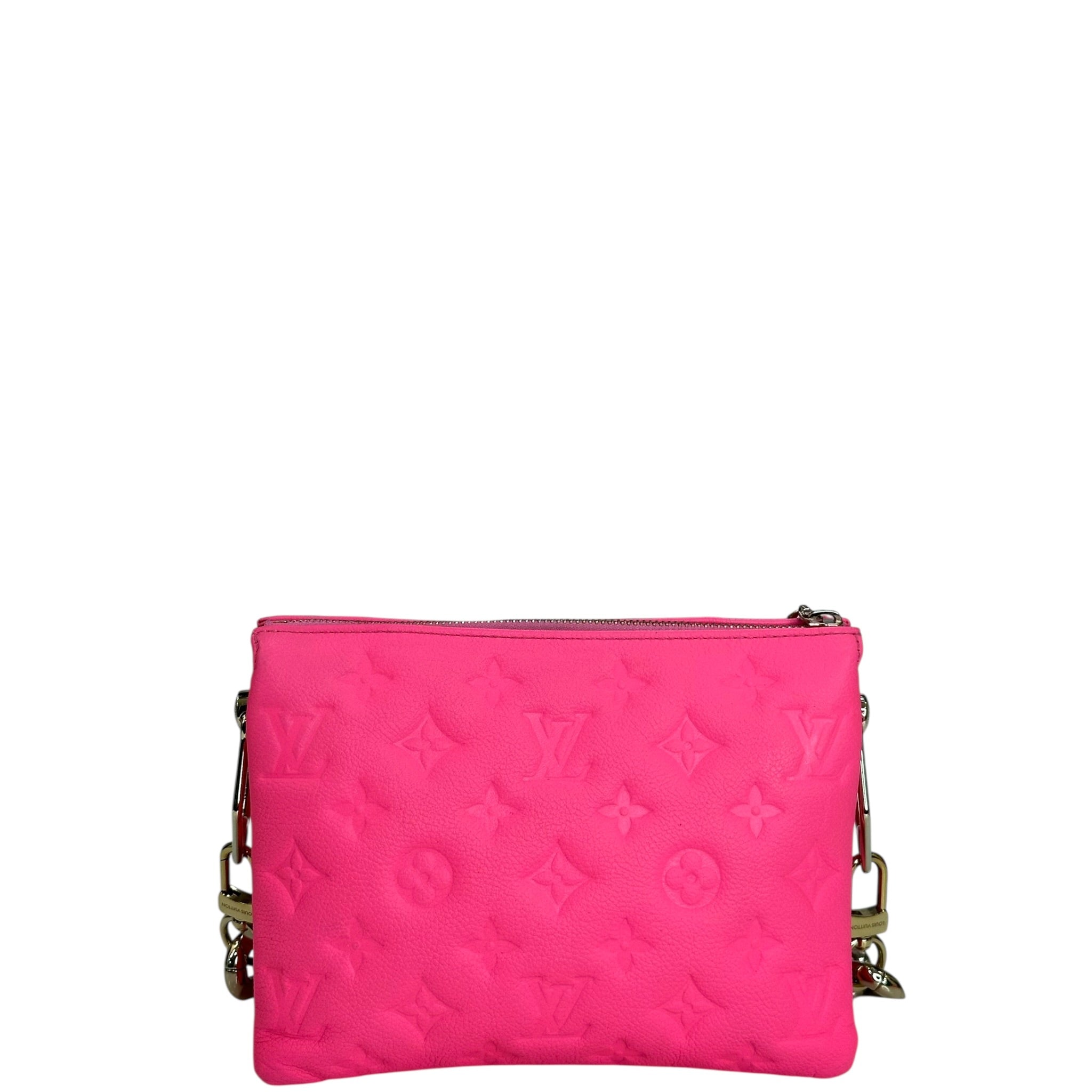 Louis Vuitton Coussin BB Rose Fluo Puffy Monogram Lambskin