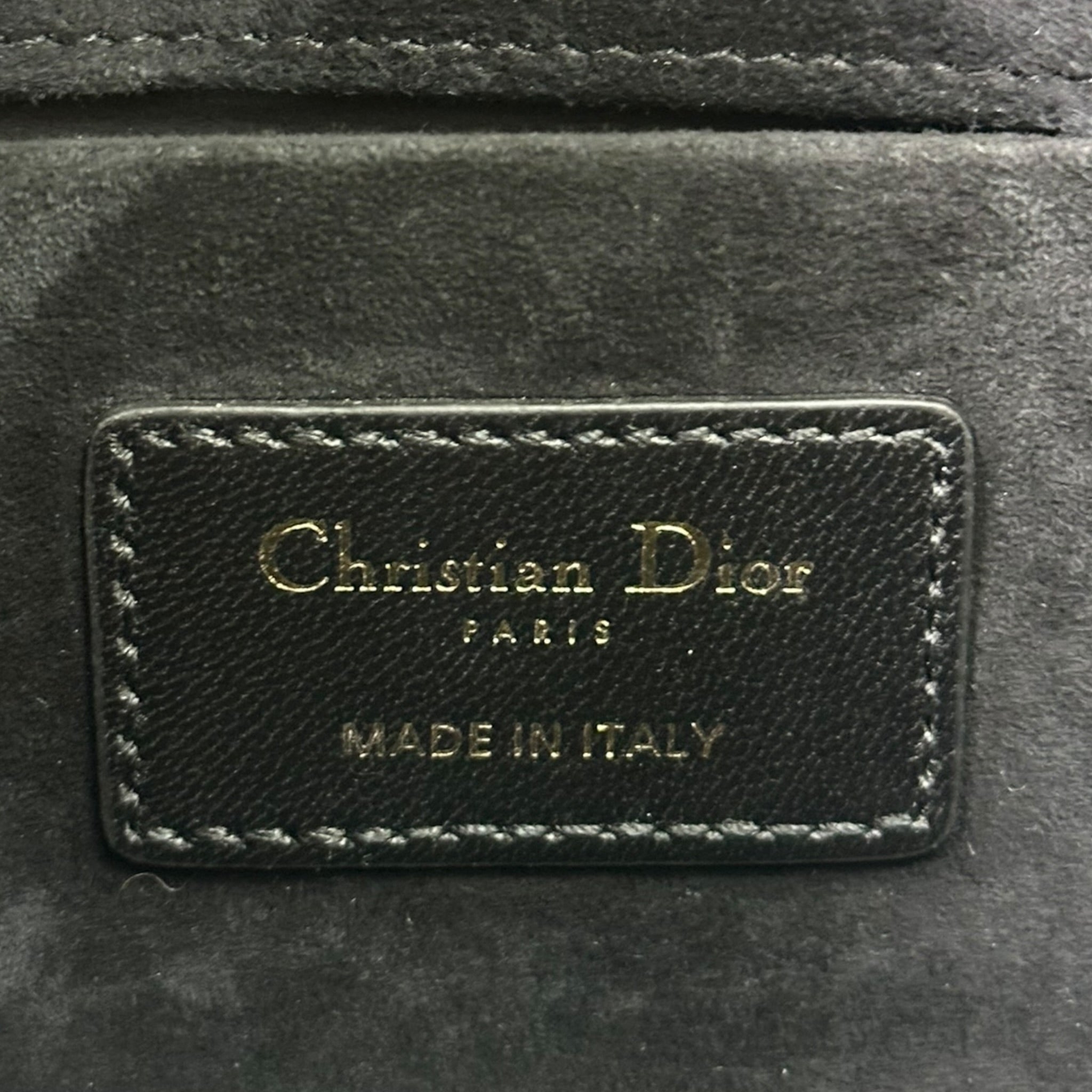 Dior Lady D-Joy Medium Black Cannage Lambskin