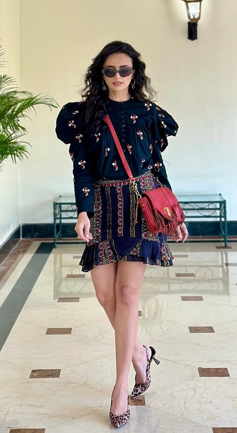 Proenza Schouler Mandarin Red Leather Fringe PS1 Tiny Bag