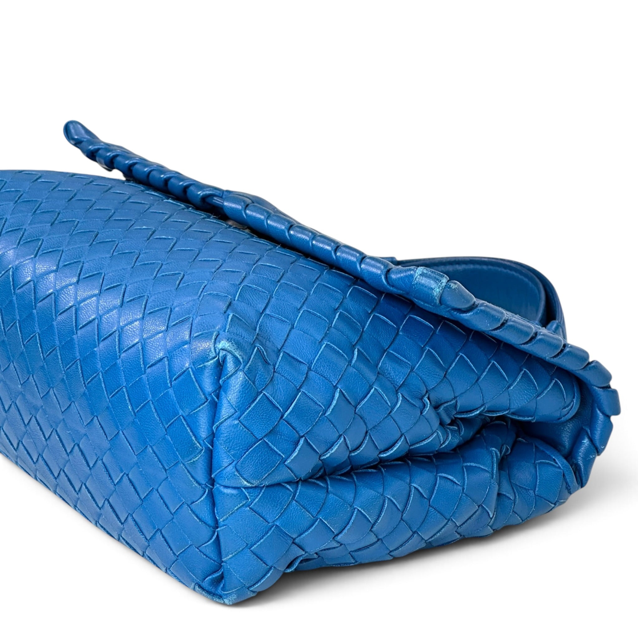 Bottega Veneta Intrecciato Olimpia Blue Shoulder bag