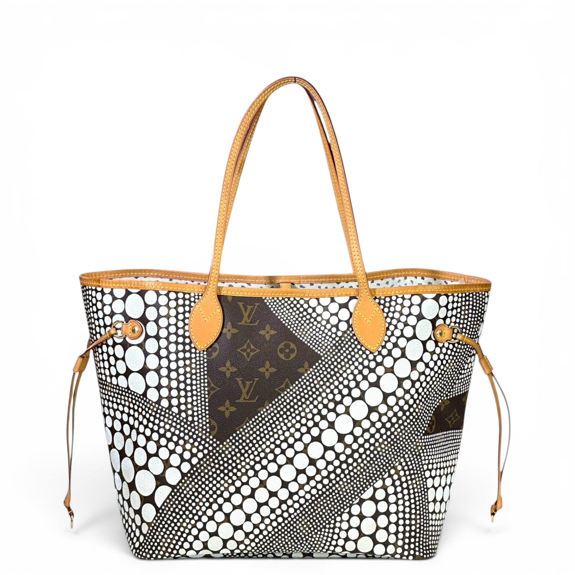 Louis Vuitton Neverfull MM Monogram Yayoi Kusama Wave Canvas