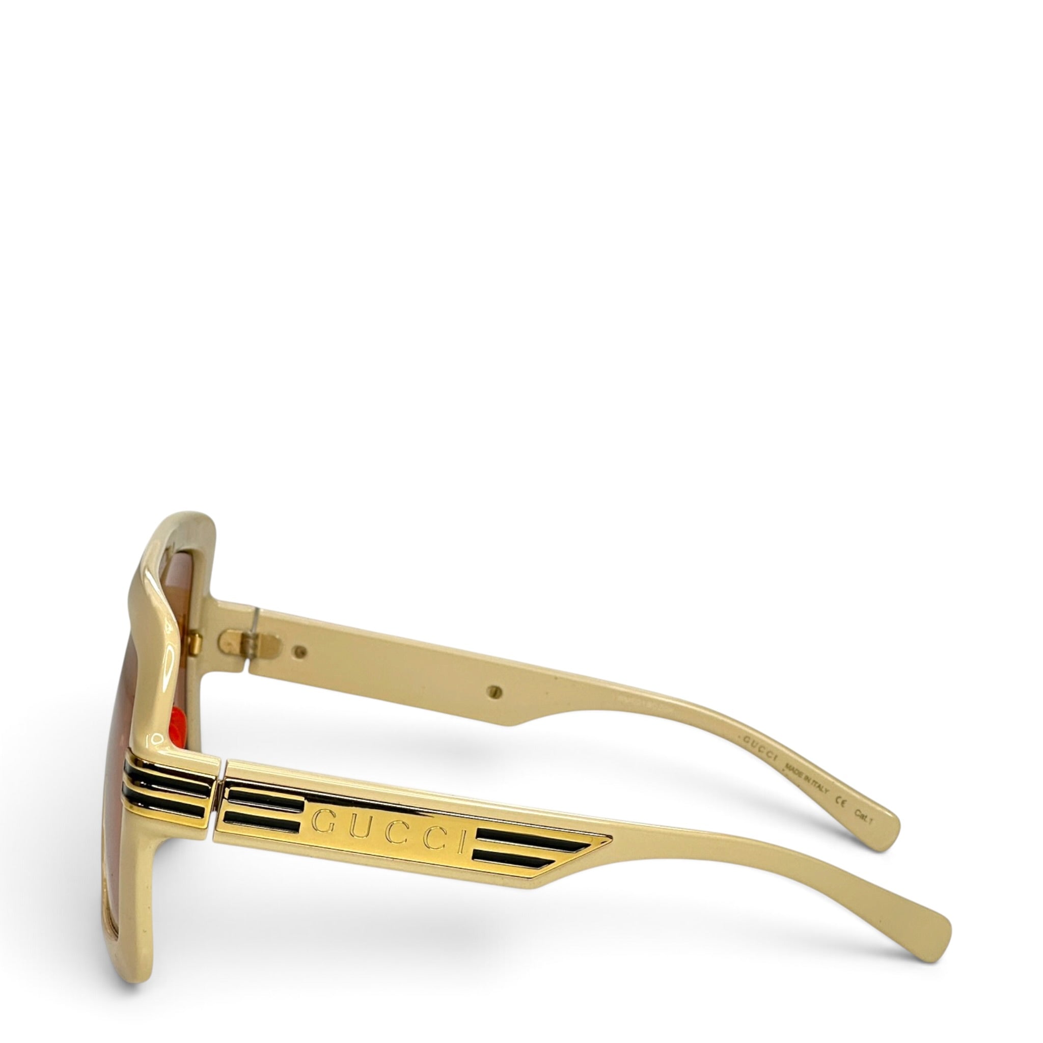 Gucci Cream Sqaure Frame Sunglasses Model no: GG900s