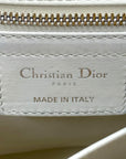Christian Dior Caro Bag White Cannage Calfskin Leather