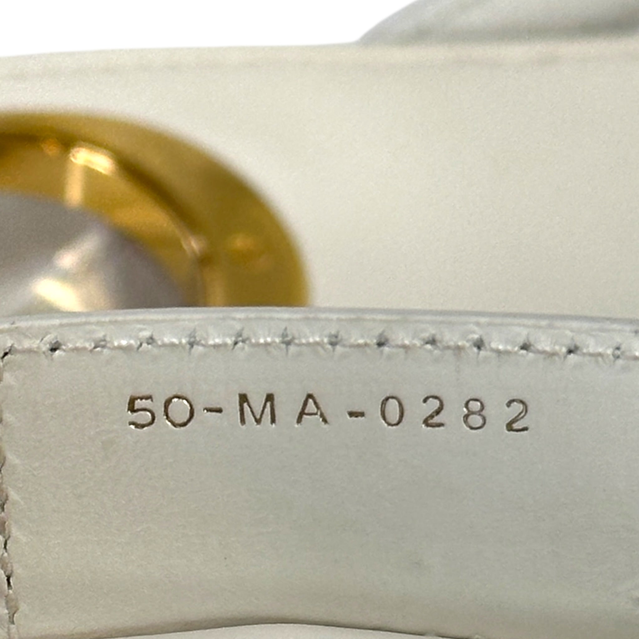 Christian Dior Caro Bag White Cannage Calfskin Leather