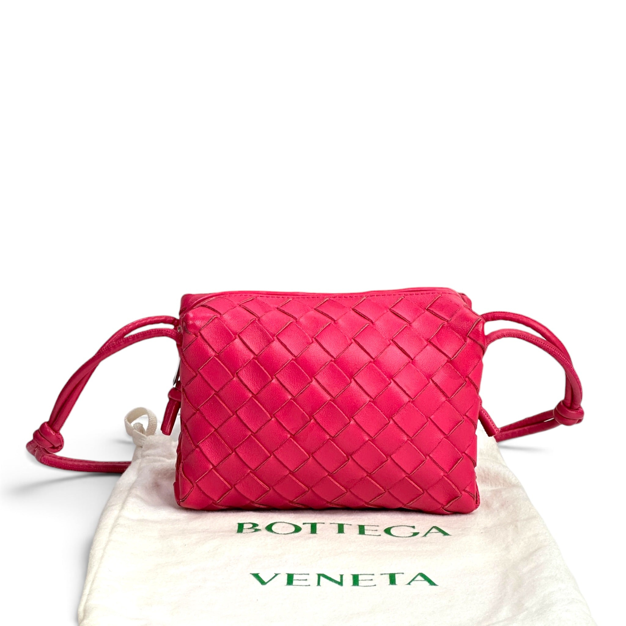 Bottega Veneta Intrecciato Small Loop Pink Shoulder bag