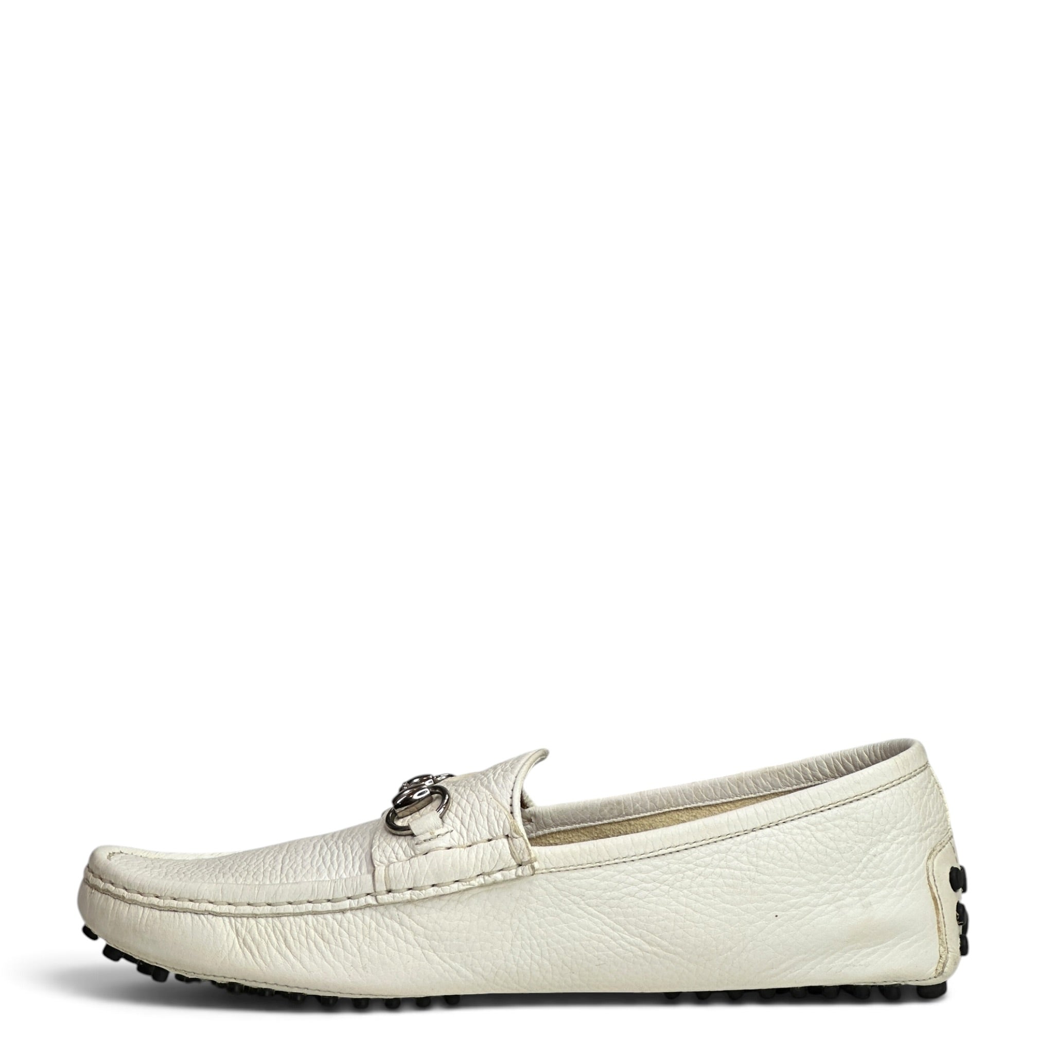 Gucci 1953 horsebit white Men's loafers size UK: 9.5