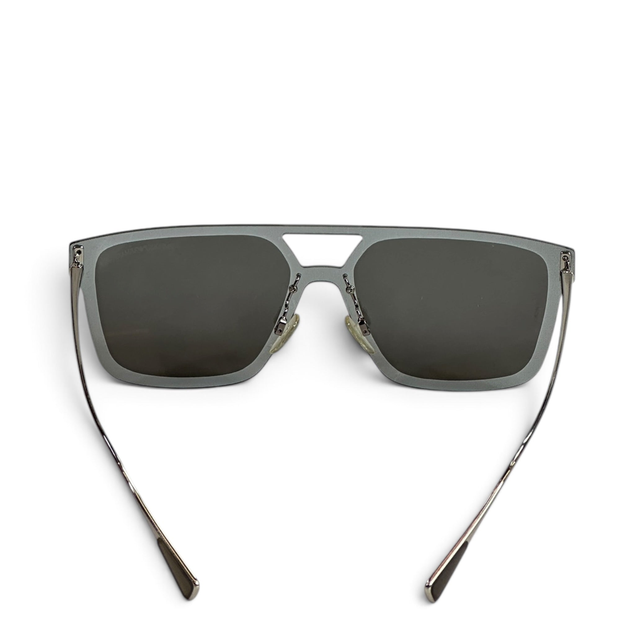 Emporio Armani Silver Metal Frame Sunglasses Model: 2048/30105A