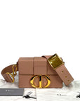 Christian Dior 30 Montaigne Beige Box Calfskin
