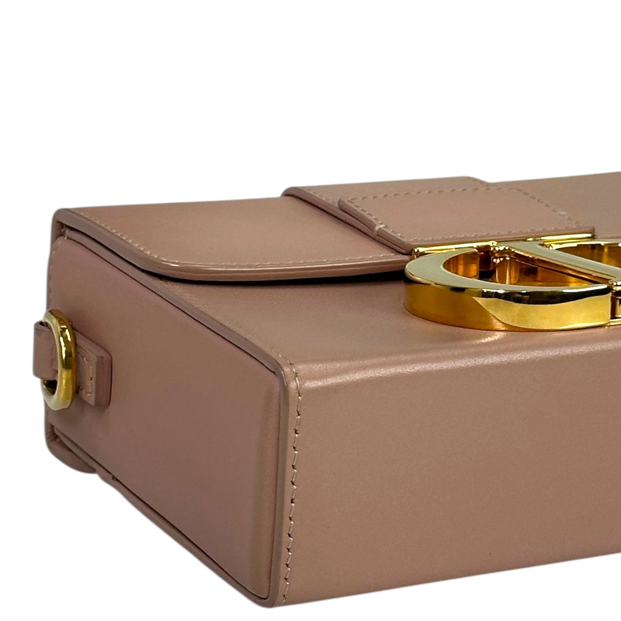 Christian Dior 30 Montaigne Beige Box Calfskin