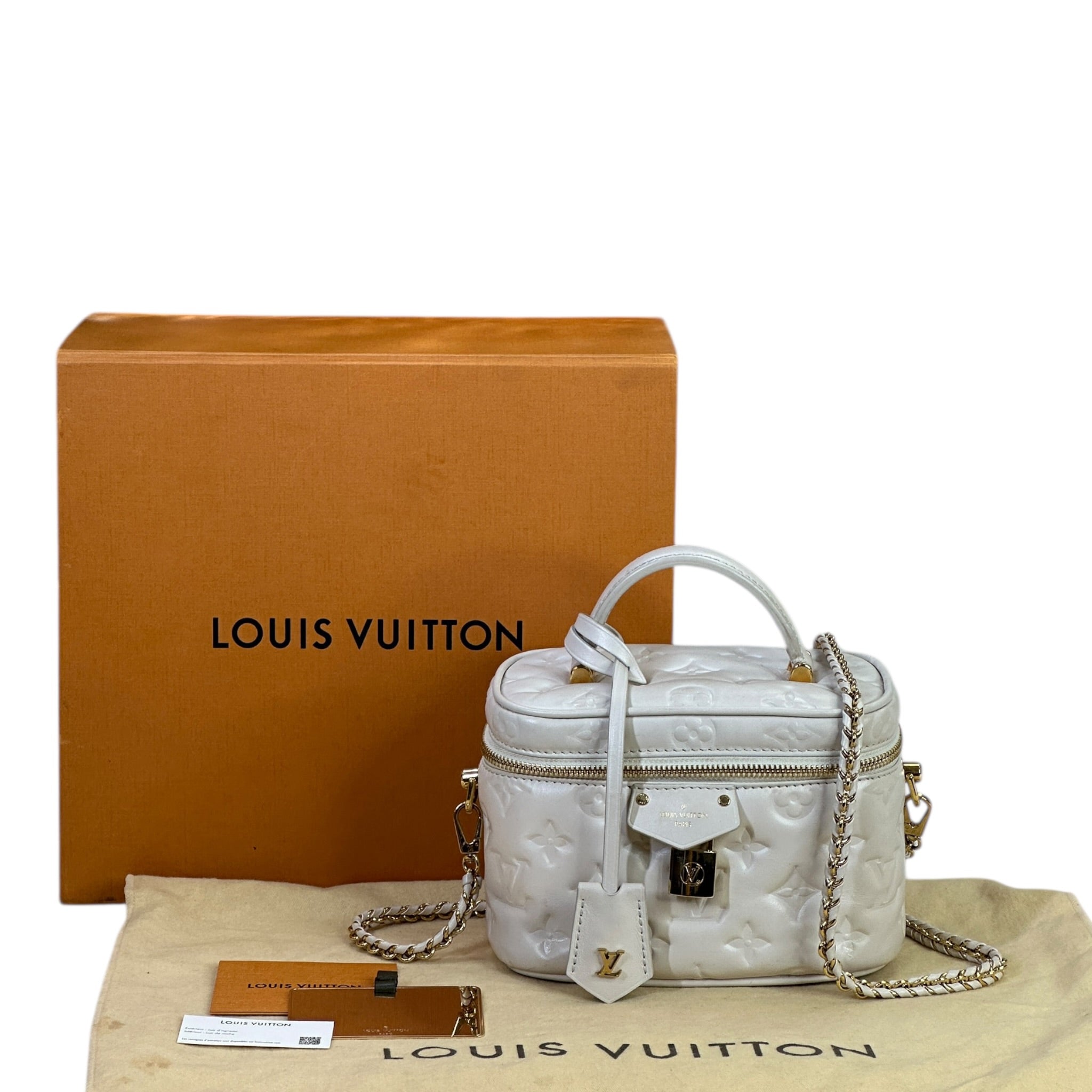 Louis Vuitton Vanity PM Cream Puffy Lambskin