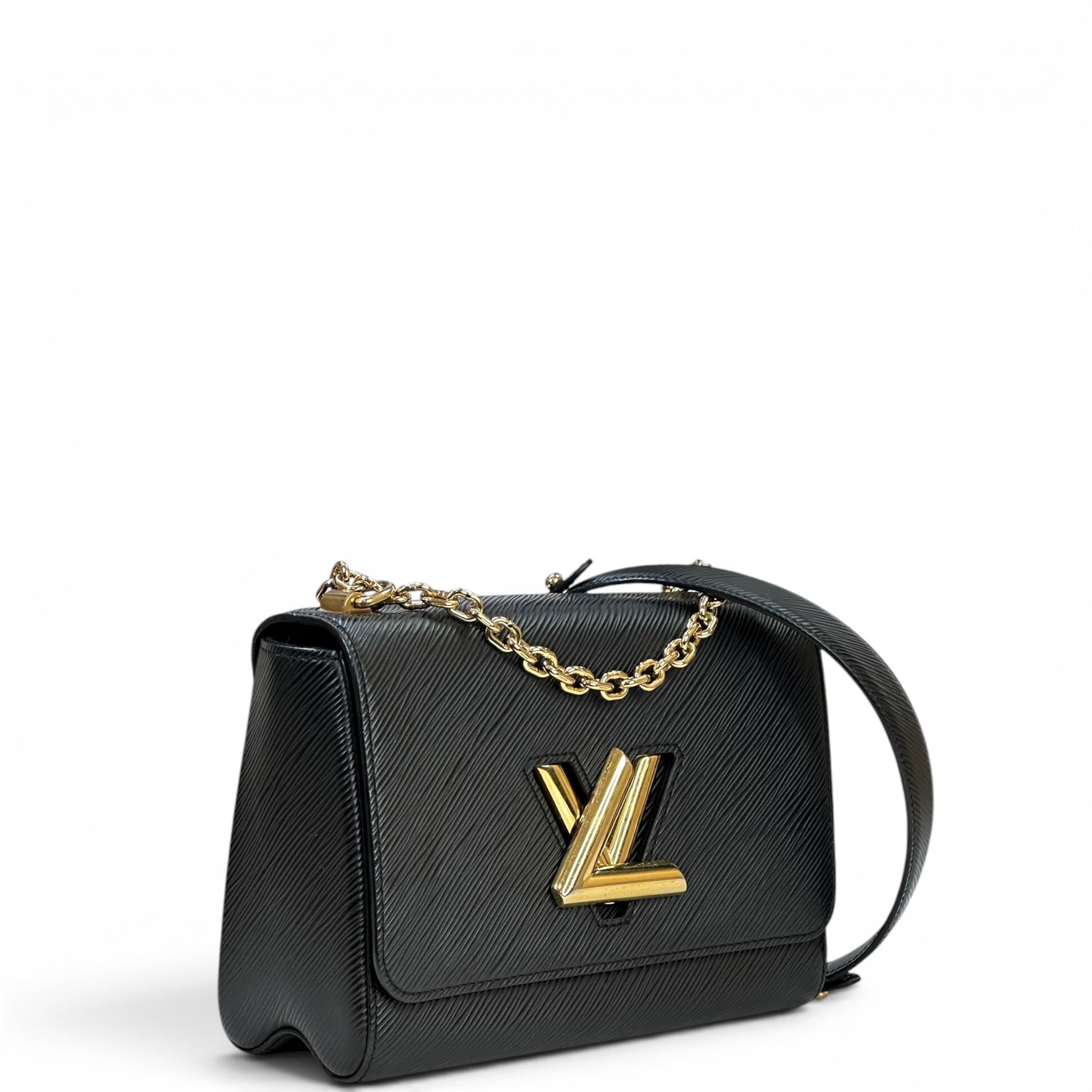 Louis Vuitton Twist MM Bag Black Epi Leather