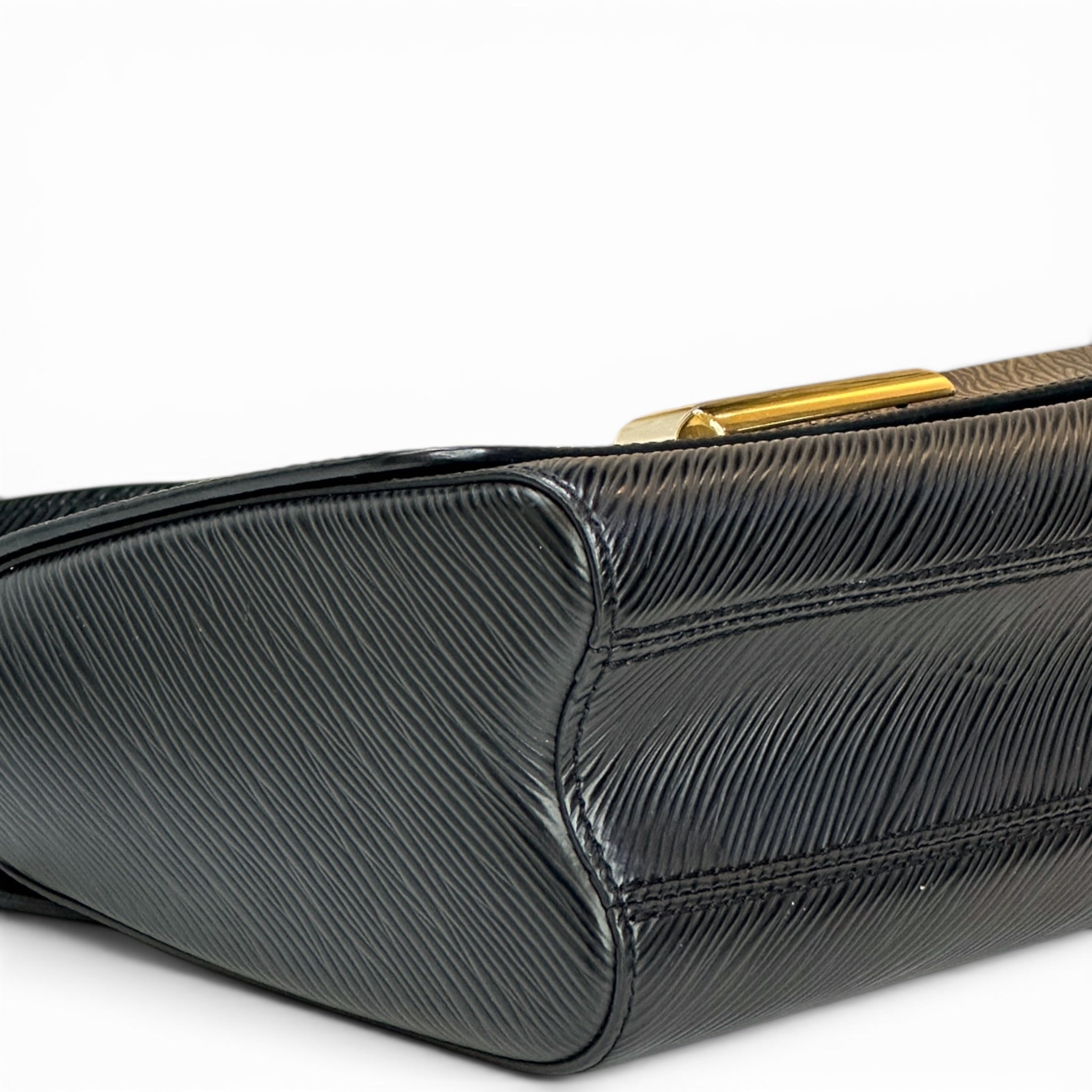 Louis Vuitton Twist MM Bag Black Epi Leather
