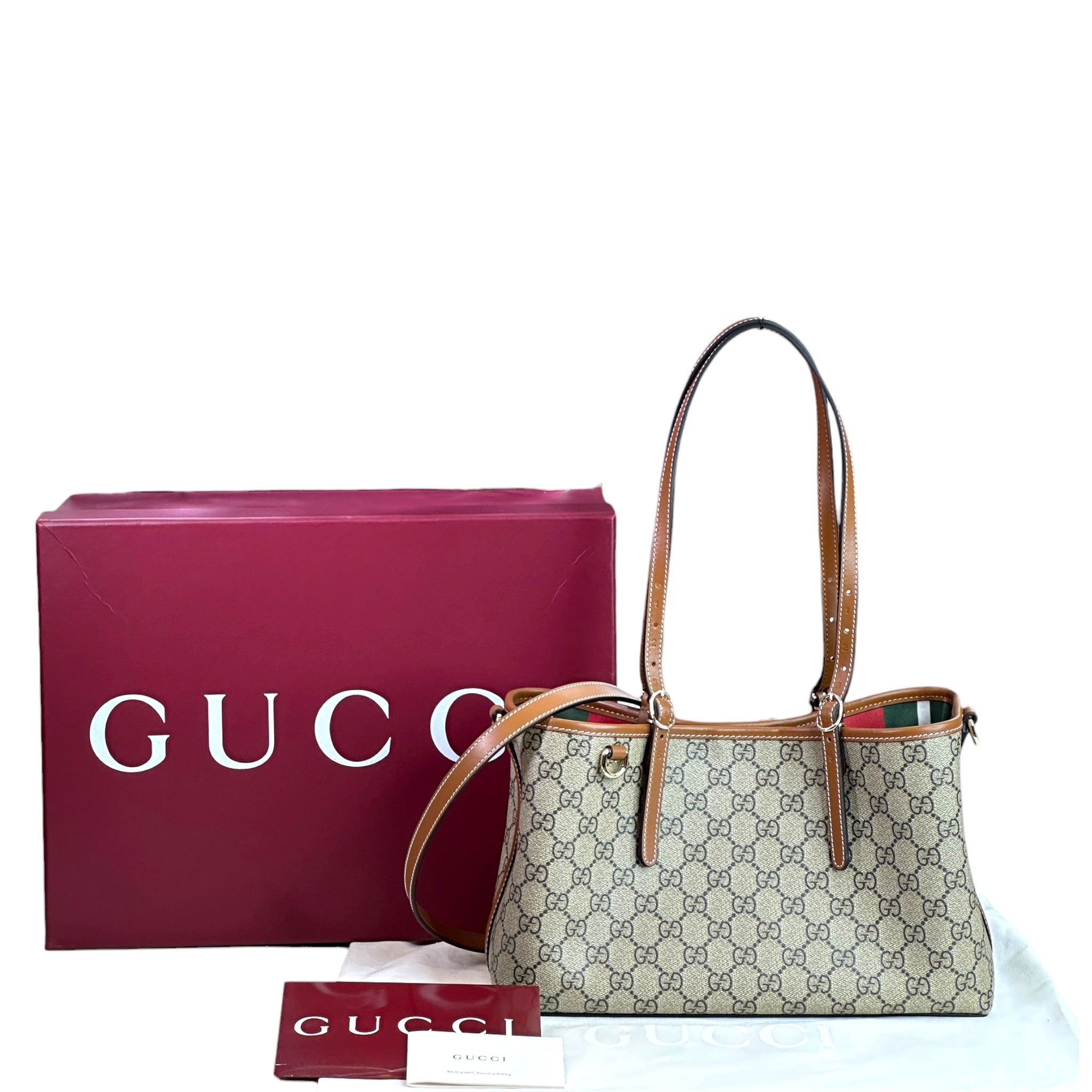 Gucci GG Emblem small Canvas Tote Bag