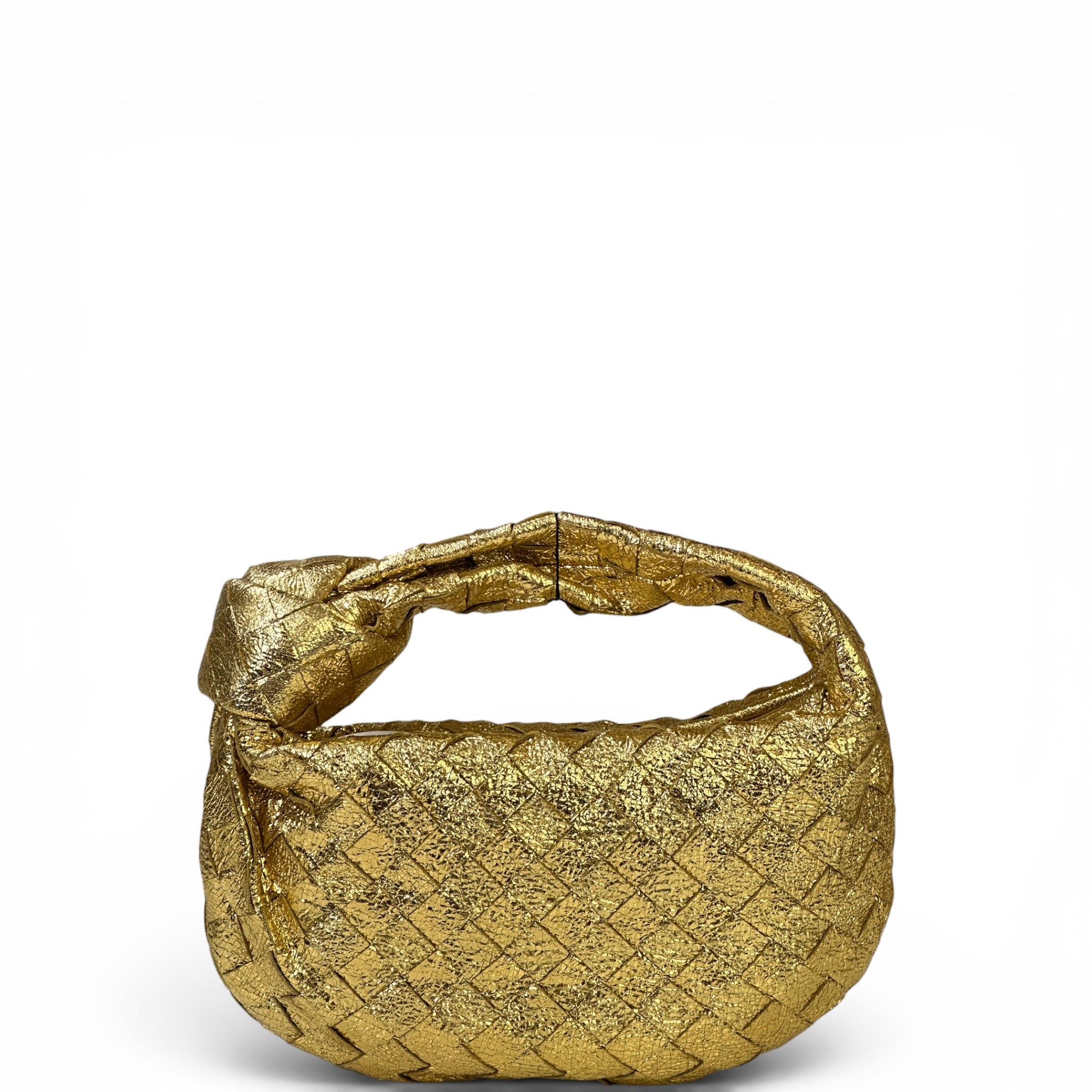 Bottega Veneta Jodie Mini Bag Gold Leather