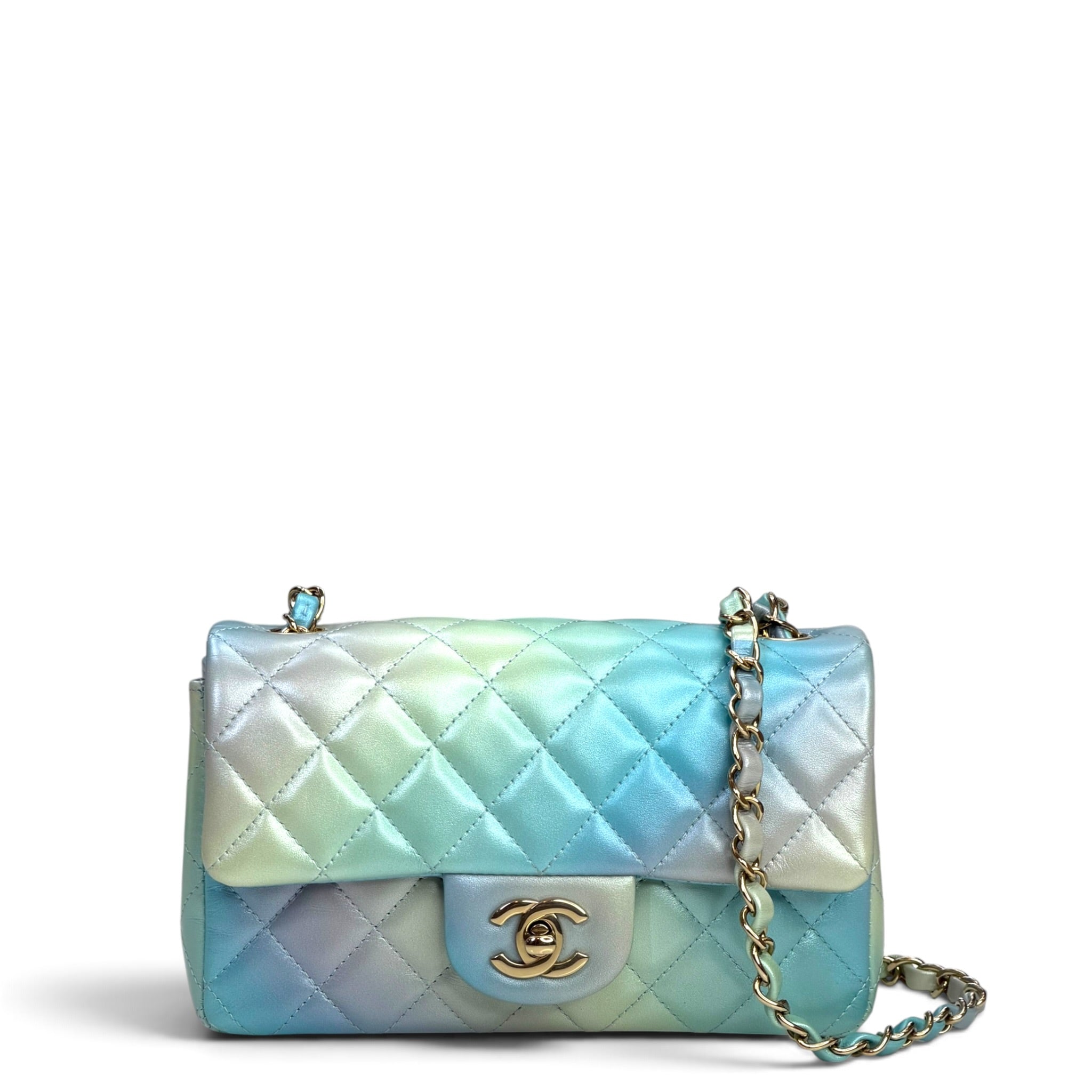 Chanel Flap Bag Mini Iridescent Ombre Lambskin