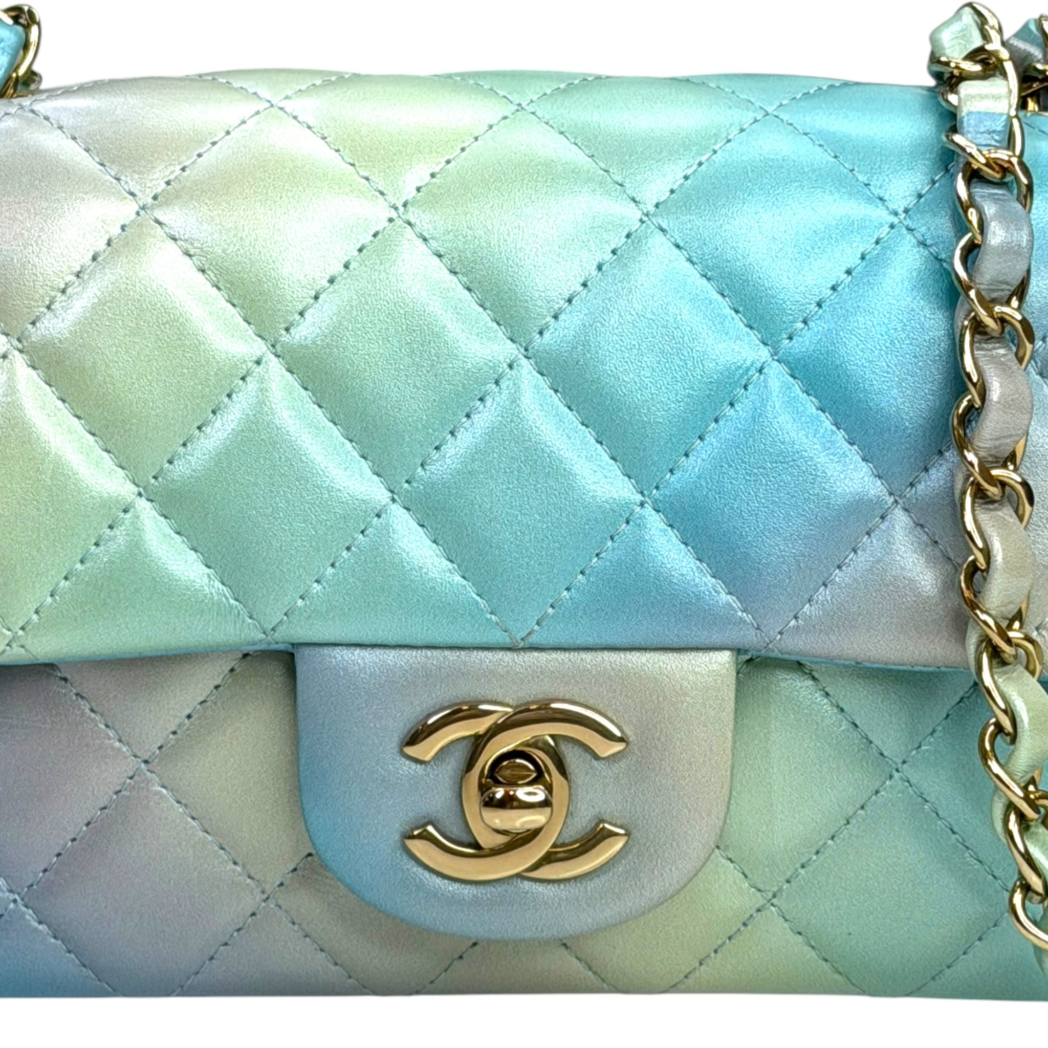 Chanel Flap Bag Mini Iridescent Ombre Lambskin