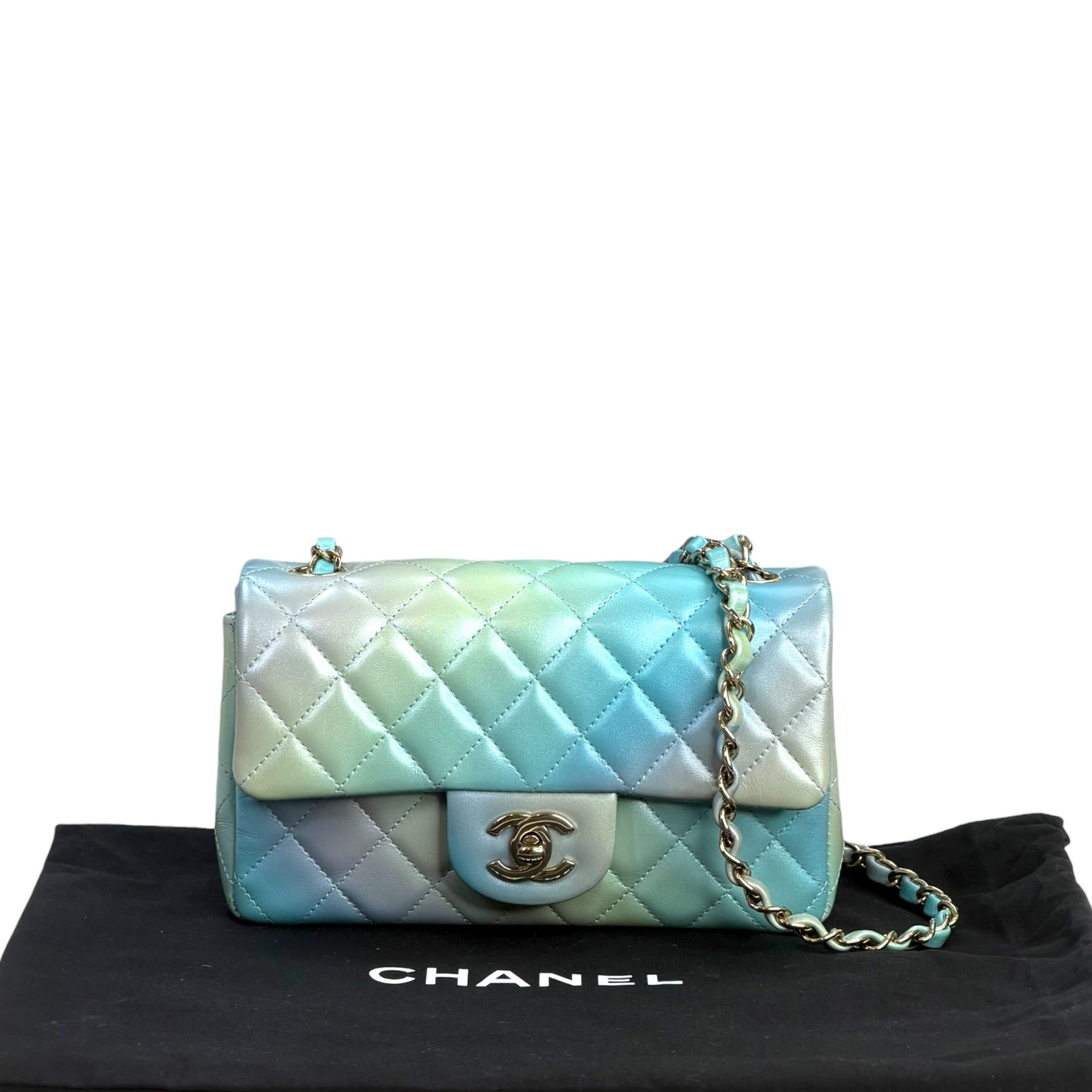 Chanel Flap Bag Mini Iridescent Ombre Lambskin
