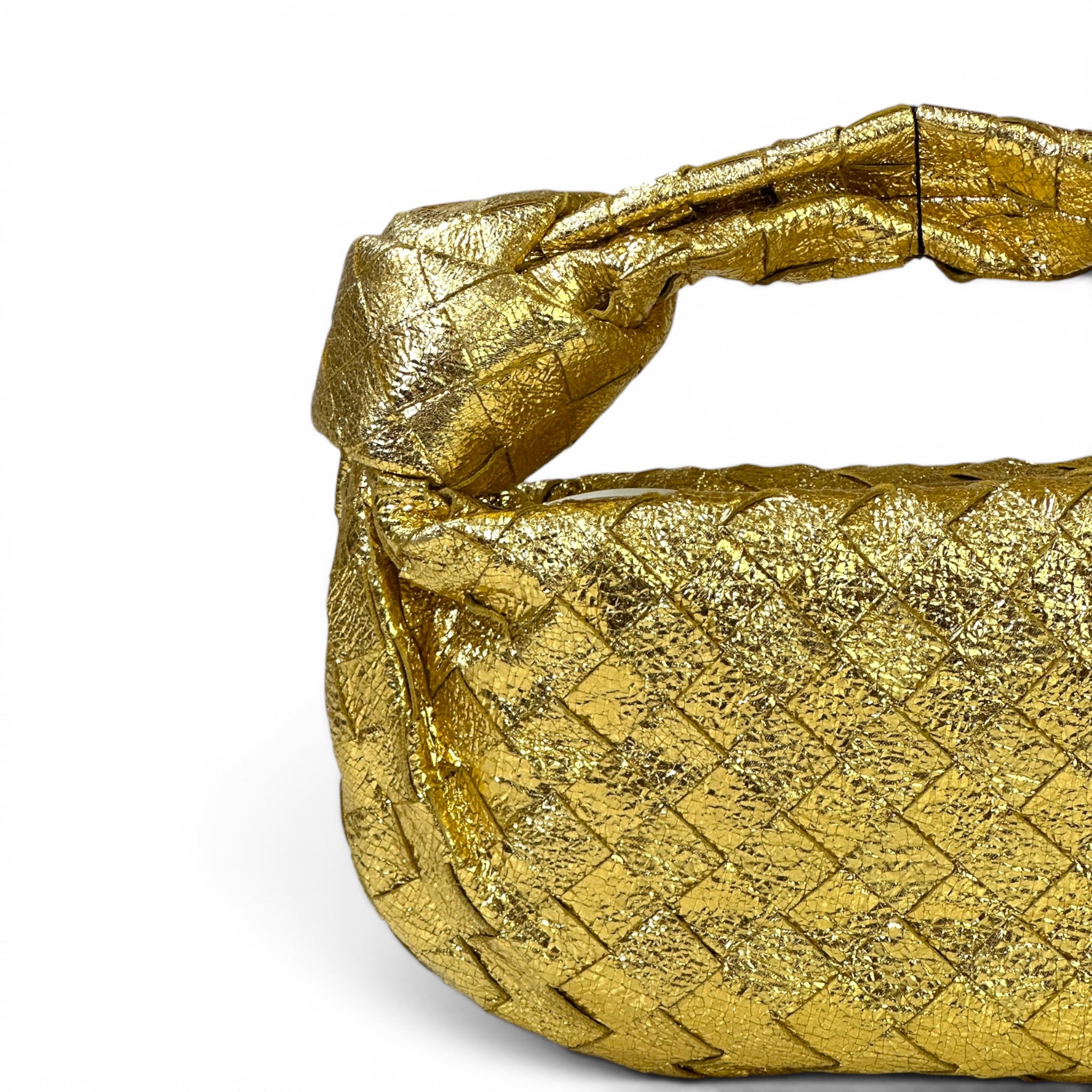Bottega Veneta Jodie Mini Bag Gold Leather