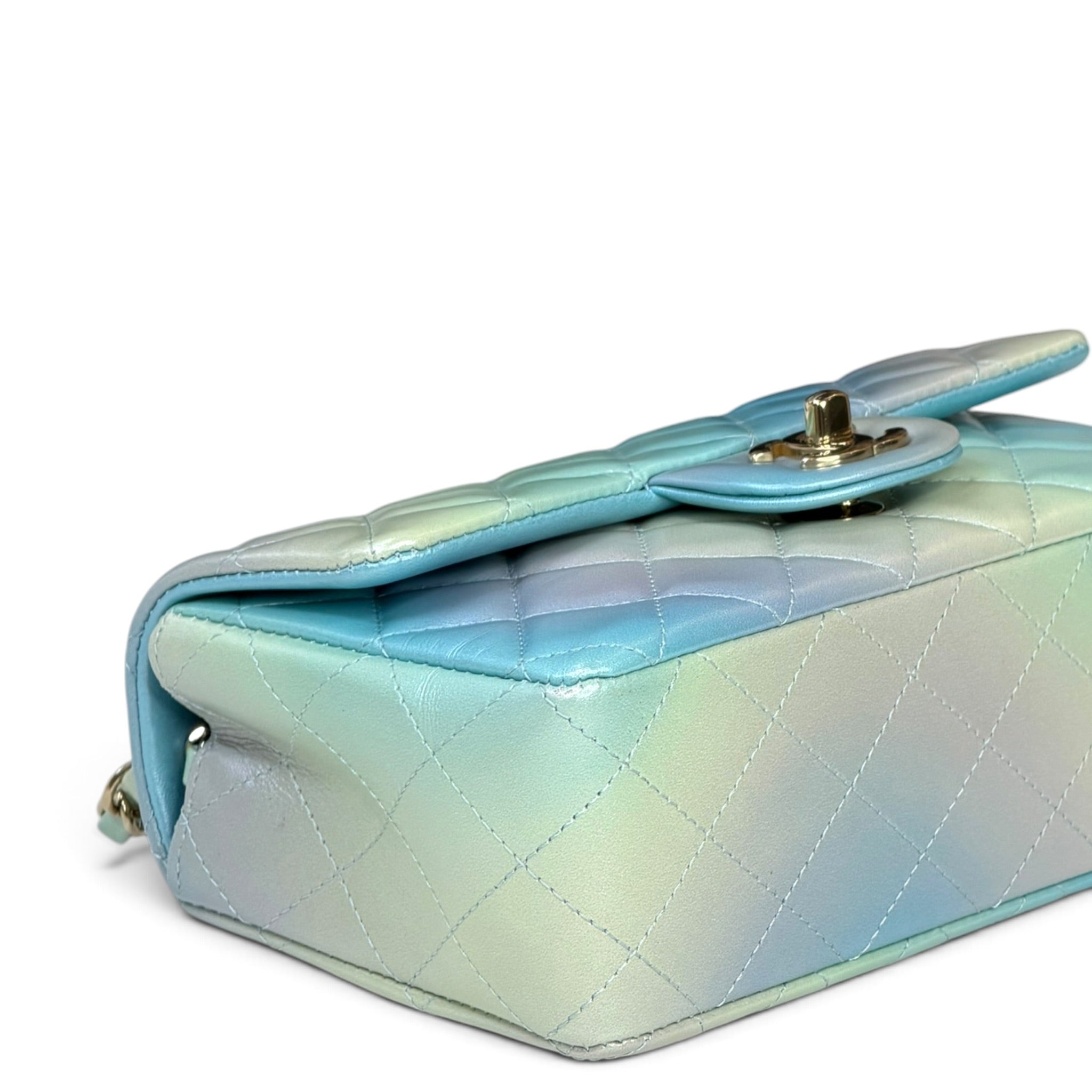 Chanel Flap Bag Mini Iridescent Ombre Lambskin