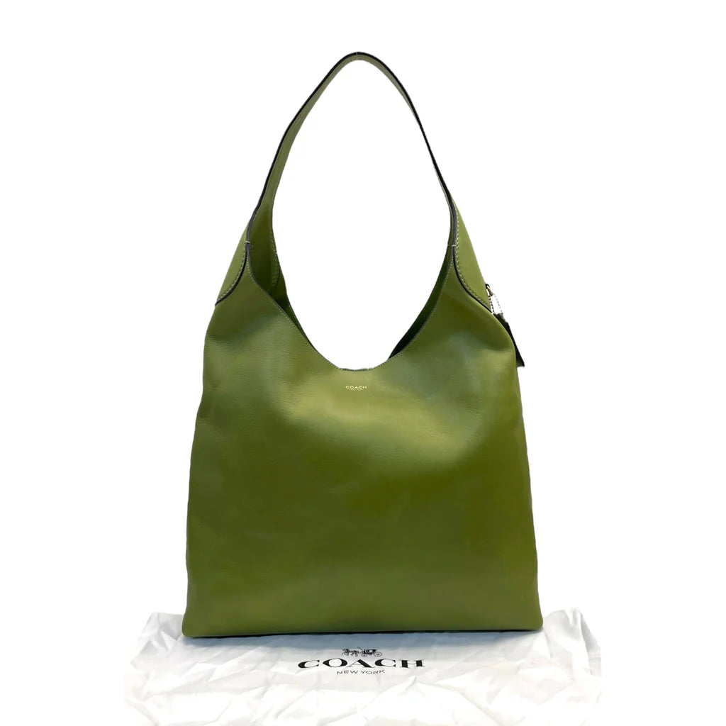 Coach Brooklyn 39 Hobo Bag Large Green Leather