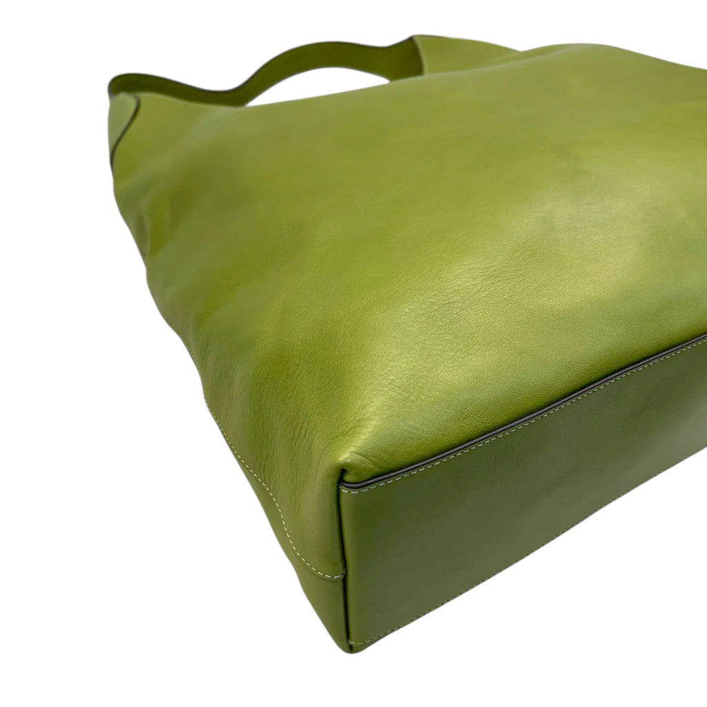 Coach Brooklyn 39 Hobo Bag Large Green Leather
