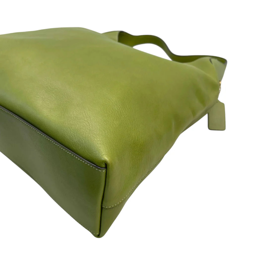 Coach Brooklyn 39 Hobo Bag Large Green Leather