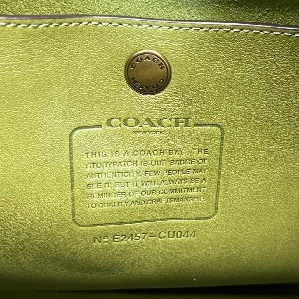 Coach Brooklyn 39 Hobo Bag Large Green Leather