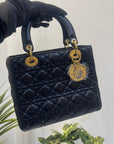 Christian Dior Mini Lady Dior Black Cannage Bag