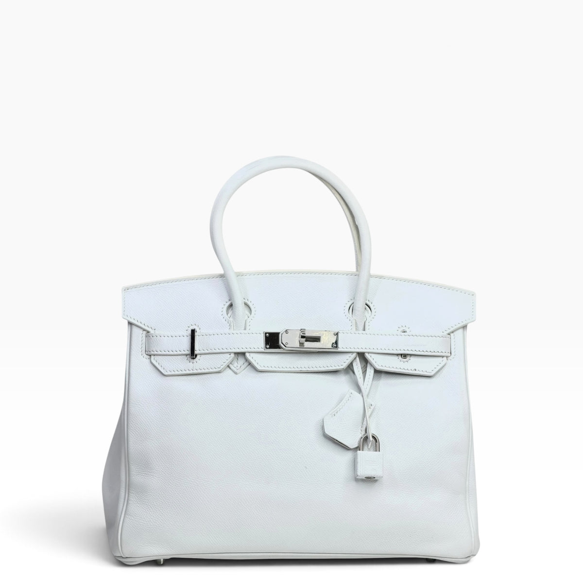 Hermes Birkin 30 White PHW Hand Bag
