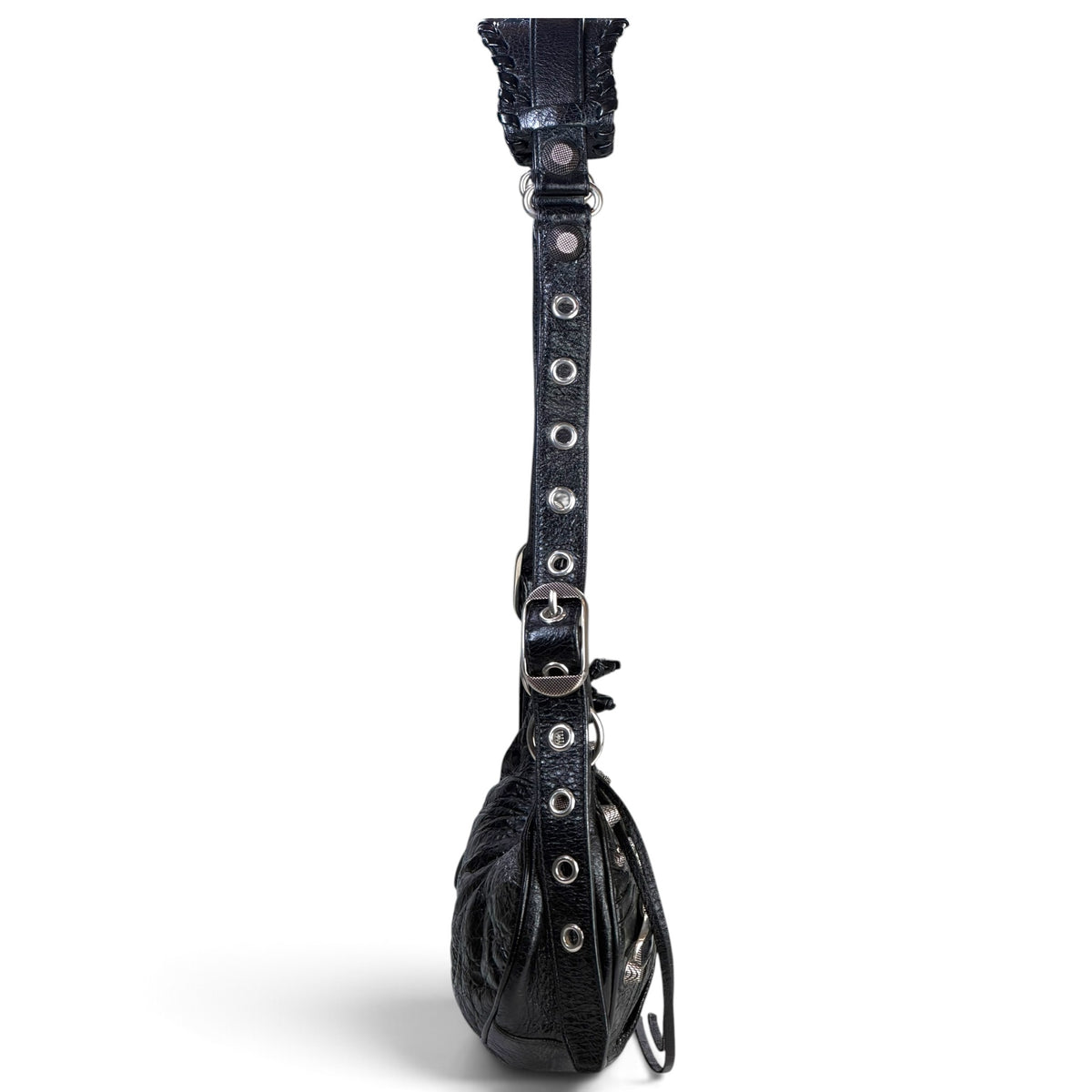 Balenciaga Le Cagole xs Black Leather Shoulder Bag