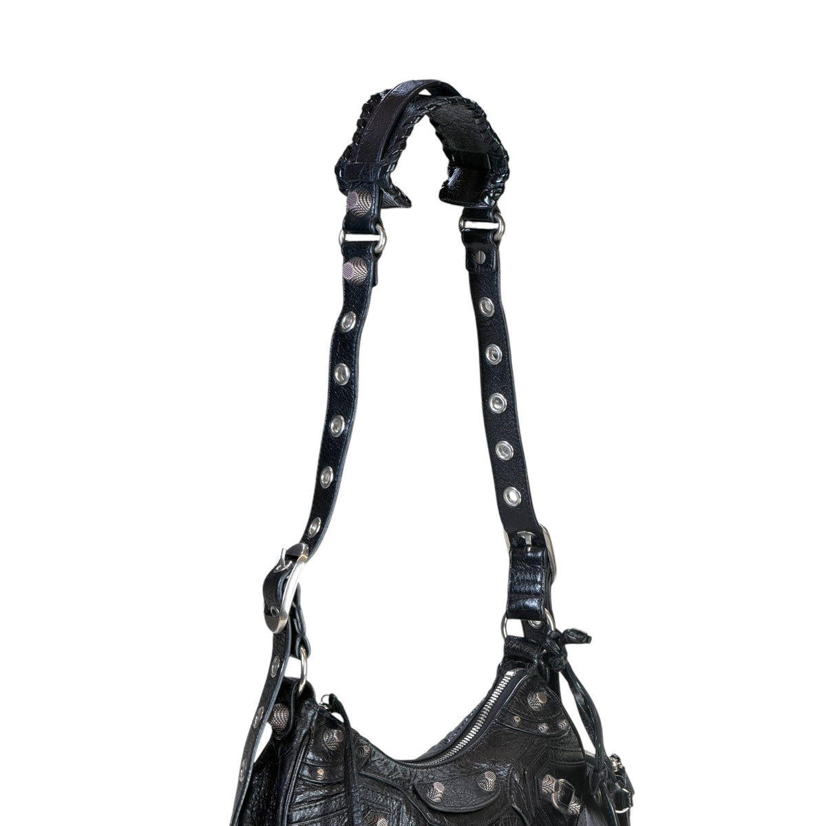 Balenciaga Le Cagole xs Black Leather Shoulder Bag