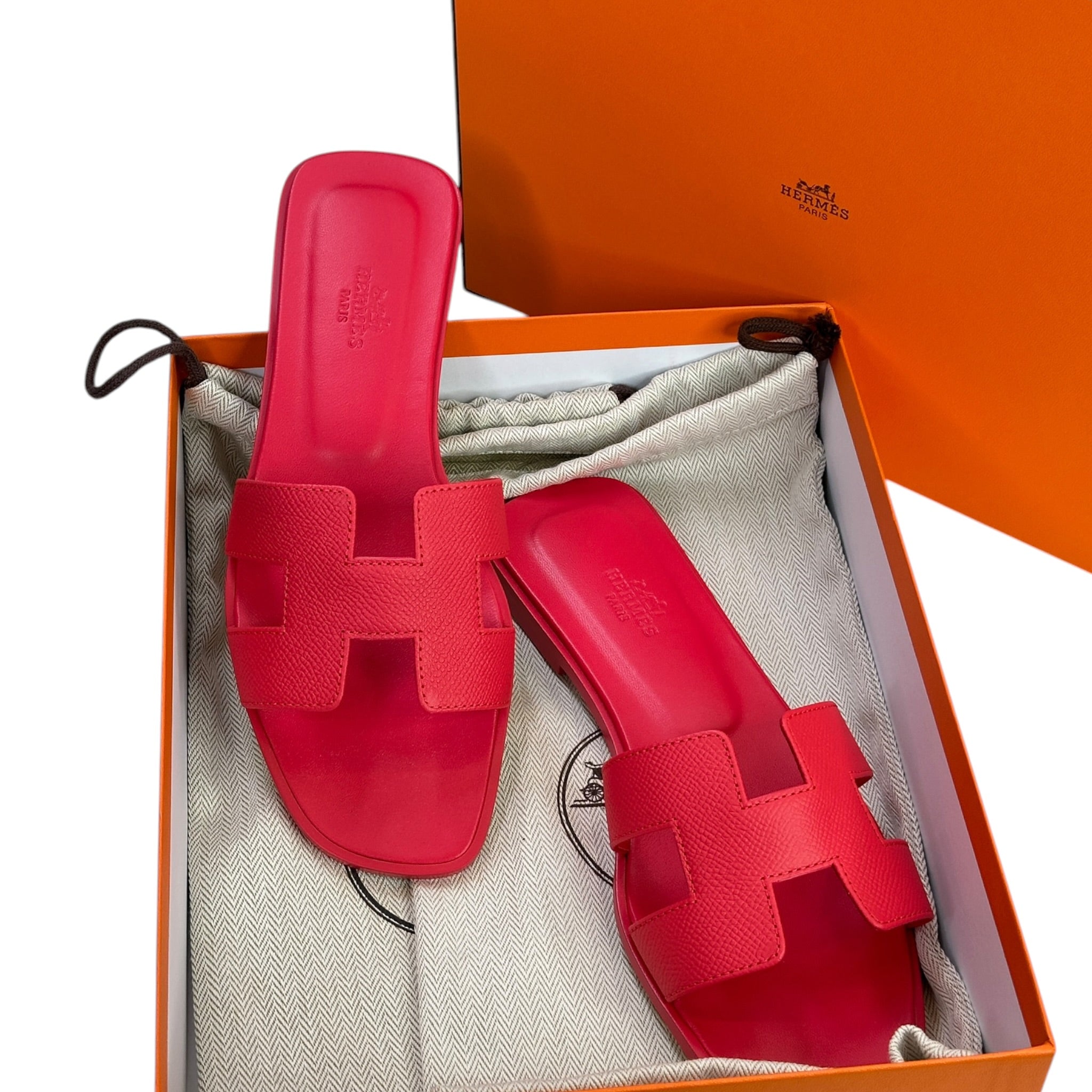 Hermes Oran Rose Grenade EU 38