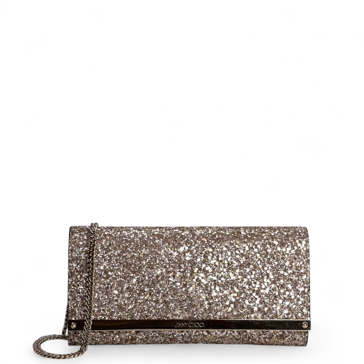 Jimmy Choo Glitter Clutch.