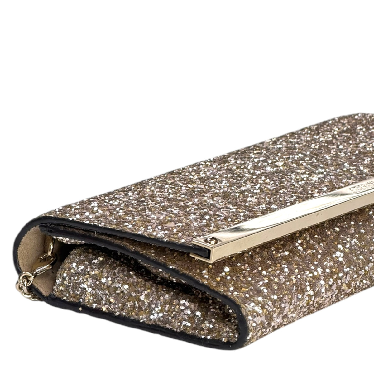 Jimmy Choo Glitter Clutch.